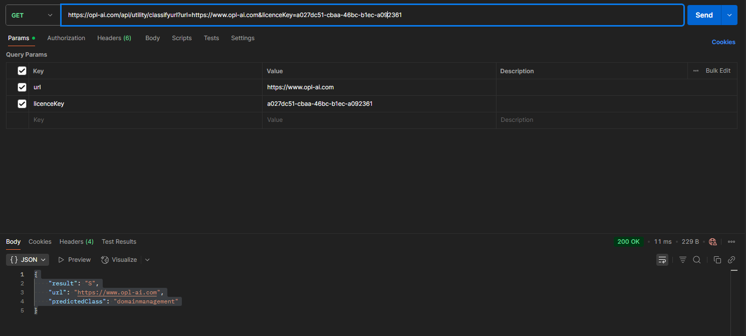 Postman API Call Example